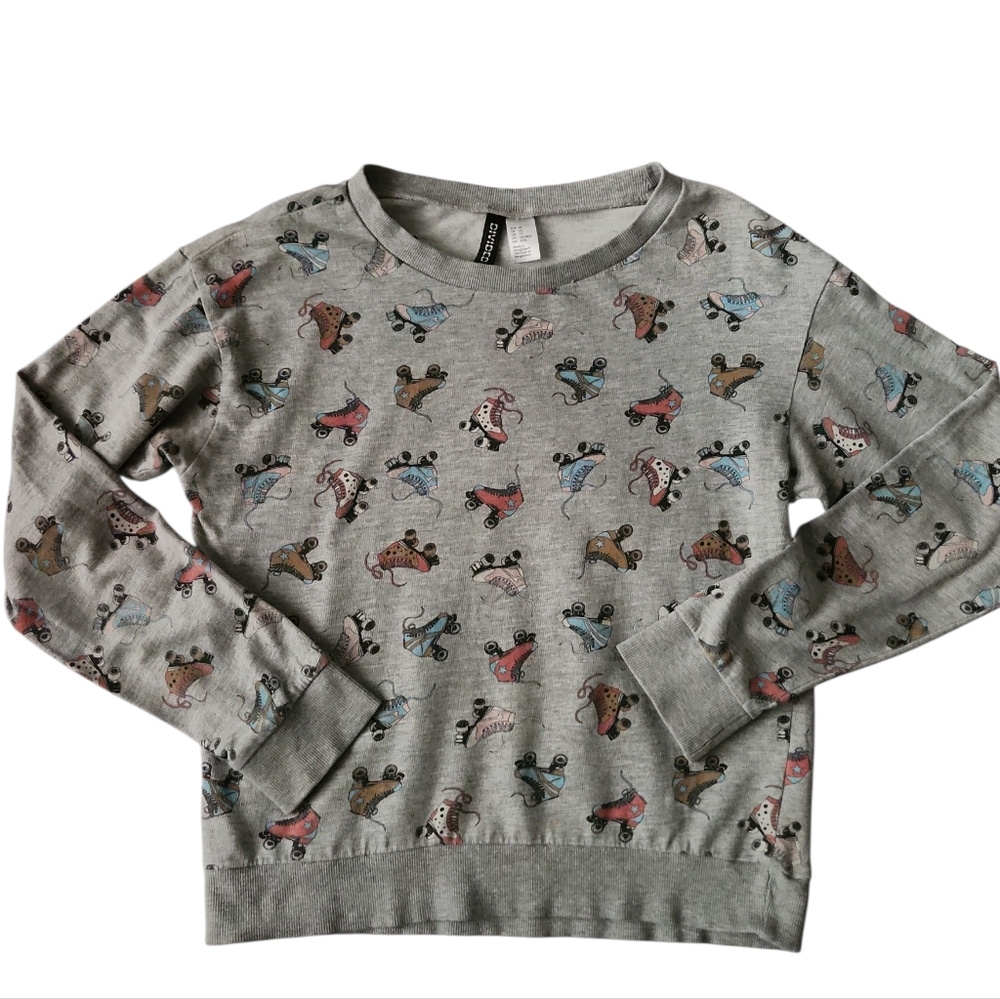 Divided Rollerskate Long Sleeve Shirt-Size XS